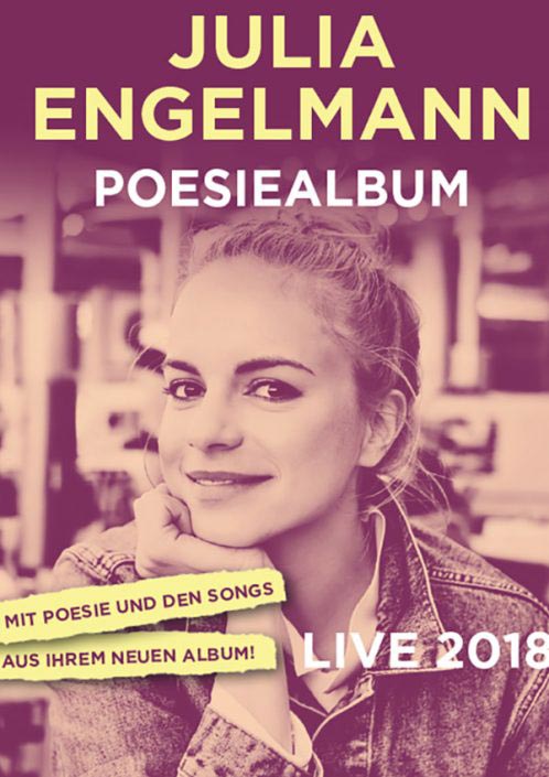 Veranstaltungsanzeige von Julia Engelmann - Poesiealbum © Metropol Theater Bremen