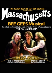 Keyvisual für Massachusetts - Das Bee Gees Musical im Metropol Theater Bremen