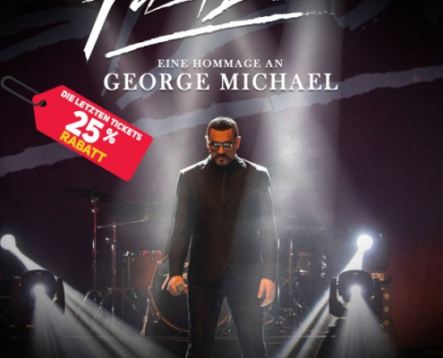 Erhalten Sie 25% Rabatt auf die Show Fastlove - Die George Michael Konzertshow