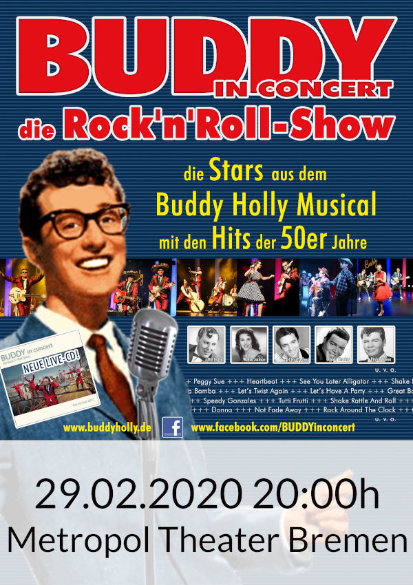 Buddy in concert – die Rock’n’Roll – Show Buddy in concert – die Rock’n’Roll – Show