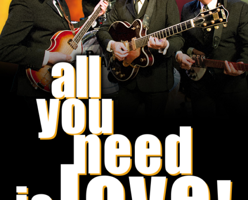 Plakatmotiv für Show All you need is Love in Bremen im Metropol Theater
