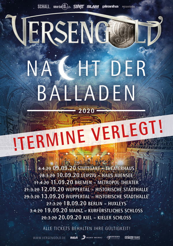 Versengold – Nacht der Balladen 2020 – VERLEGT Versengold – Nacht der Balladen 2020 – VERLEGT