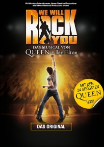 Plakatmotiv für Queen Rock-Musical We Will Rock You