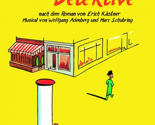 Plakatmotiv für das Musical für Kinder und Jugendliche ab 7 Jahre Emil und die Detektive im Metropol Theater Bremen