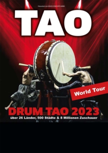 Plakatmotiv für Show TAO Drum 2023 im Metropol Theater Bremen