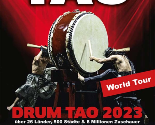 Plakatmotiv für Show TAO Drum 2023 im Metropol Theater Bremen