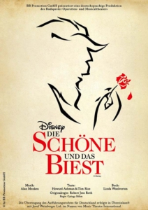 Plakatmotiv für Die Original-Musicalfassung Disney Die Schöne und das Biest in Bremen