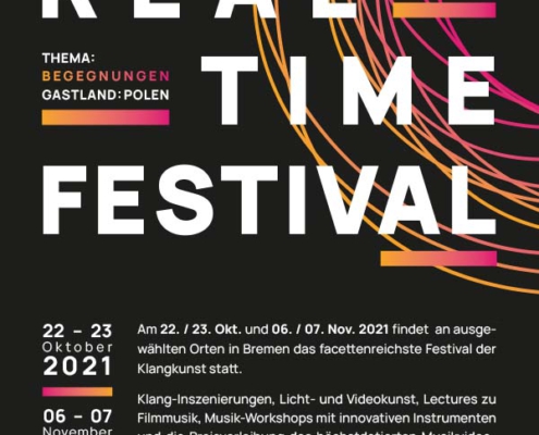 Plakatmotiv für Realtime Festival 2021 Bremen