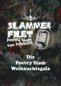 Keyvisual für die Slammer Filet - Die Poetry Slam-Weihnachtsgala