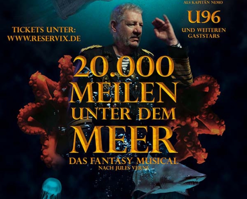 Plakatmotiv für 20.000 Meilen unter dem Meer - Das Fantasy Musical The Jules Verne Experience in Bremen