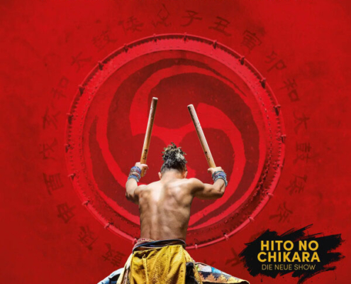 Plakatmotiv für Yamato - The Drummers of Japan live im Metropol Theater Bremen.