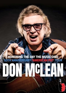 Plakatmotiv für Don McLean - 50th Anniversary "American Pie" Tour 2022 in Bremen im Metropol Theater Bremen
