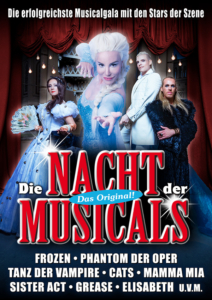 Plakatmotiv die Nacht der Musicals im Metropol Theater Bremen