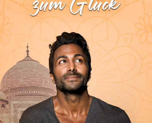 Plakatmotiv für Biyon Kattilathu - Eine Reise zum Glück in Bremen im Metropol Theater Bremen.