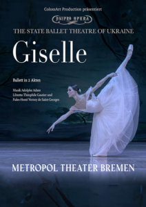 Plakatmotiv für Giselle in Bremen im Metropol Theater
