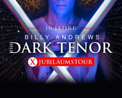 Plakatmotiv für The Dark Tenor X-Jubiläumstour 2023 in Bremen