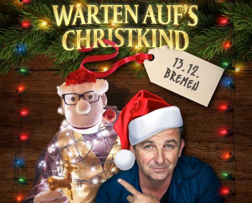Plakatmotiv für Hans Sigl und Werner Momsen – Warten auf’s Christkind im Metropol Theater Bremen