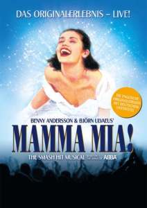 Plakatmotiv Keyvisual für Musical MAMMA MIA! Das Original-Musical im Metropol Theater Bremen