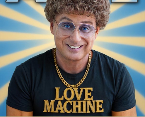 Plakatmotiv von Comedy Show Lovemachine von und mit Atze Schröder im Metropol Theater Bremen