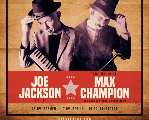 Plakatmotiv für Joe Jackson - Two Rounds of Racket Tour im Metropol Theater Bremen