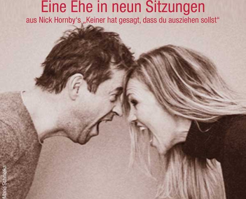 Plakatmotiv für Erlesene Literatur mit Anna Loos & Jan Josef Liefers im Bremer Metropol Theater