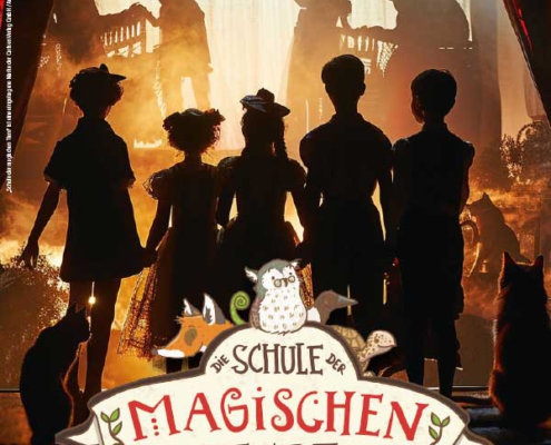 Plakatmotiv für "Die Schule der magischen Tiere - voller Löcher! im Metropol Theater Bremen
