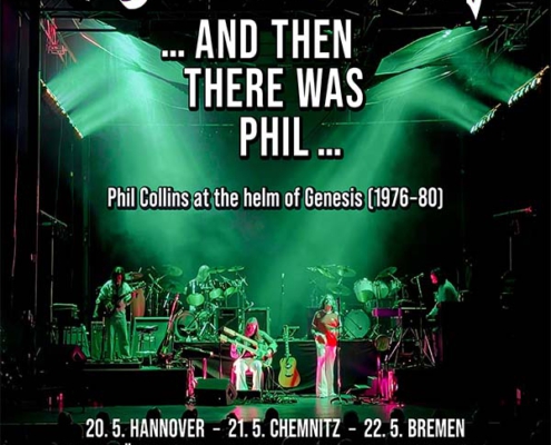 Plakatmotiv für The Musical Box presents… and then there was PHIL im Metropol Theater Bremen.