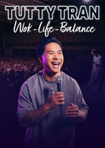 Plakatmotiv für Tutty Tran in Bremen im Metropol Theater Bremen mit Programm Wok-Life-Balance