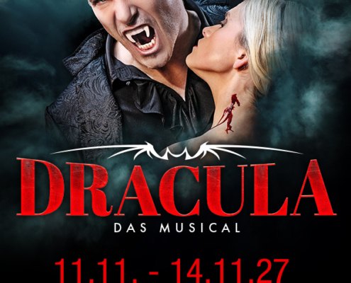 Plakatmotiv für Grusel Musical Dracula - Das Musical in Bremen im Metropol Theater.