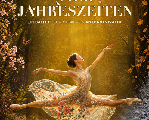 Plakatmotiv für Ballet Veranstaltung Die Vier Jahreszeiten im Metropol Theater in Bremen.