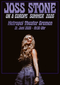 PLakatmotiv für Joss Stone im Metropol Theater Bremen