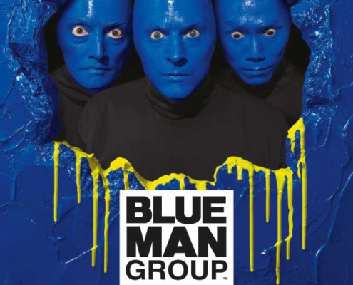 Plakatmotiv für Blue Man Group in Bremen im Metropol Theater Bremen