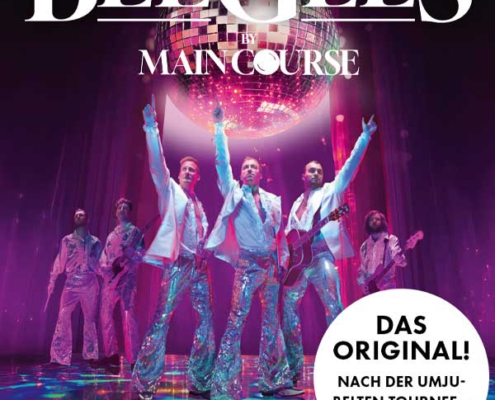 Plakatmotiv für Bee Gees on Maincourse im Metropol Theater Bremen